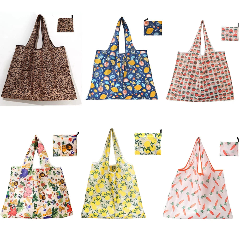 Large Foldable Reusable Grocery Shopping Bag
