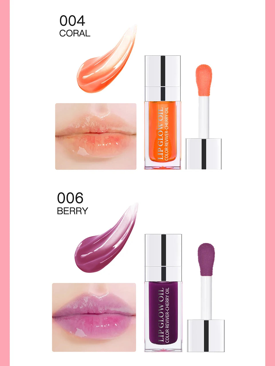 Hydrating Crystal Jelly Lip Glow Oil for Nourished Plump Lips