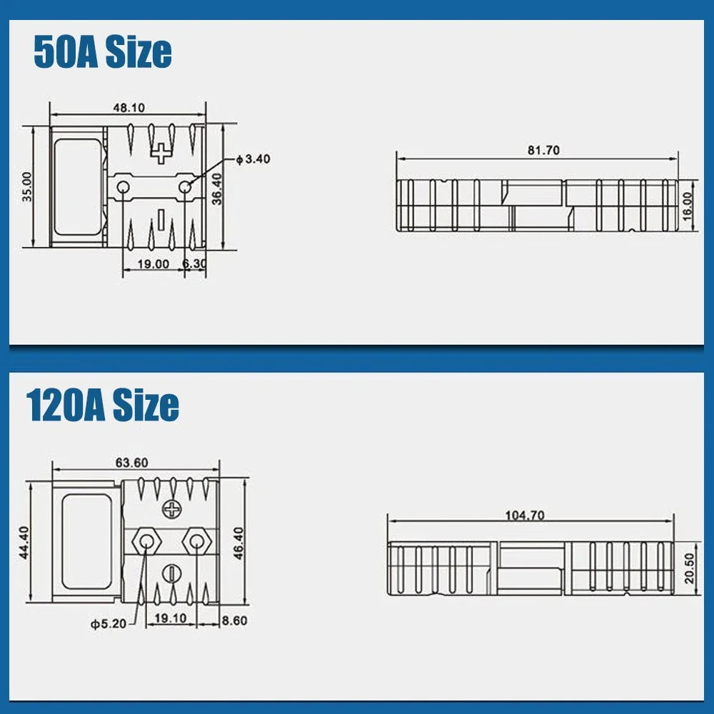 Heavy Duty Battery Charging Quick Connector Plug