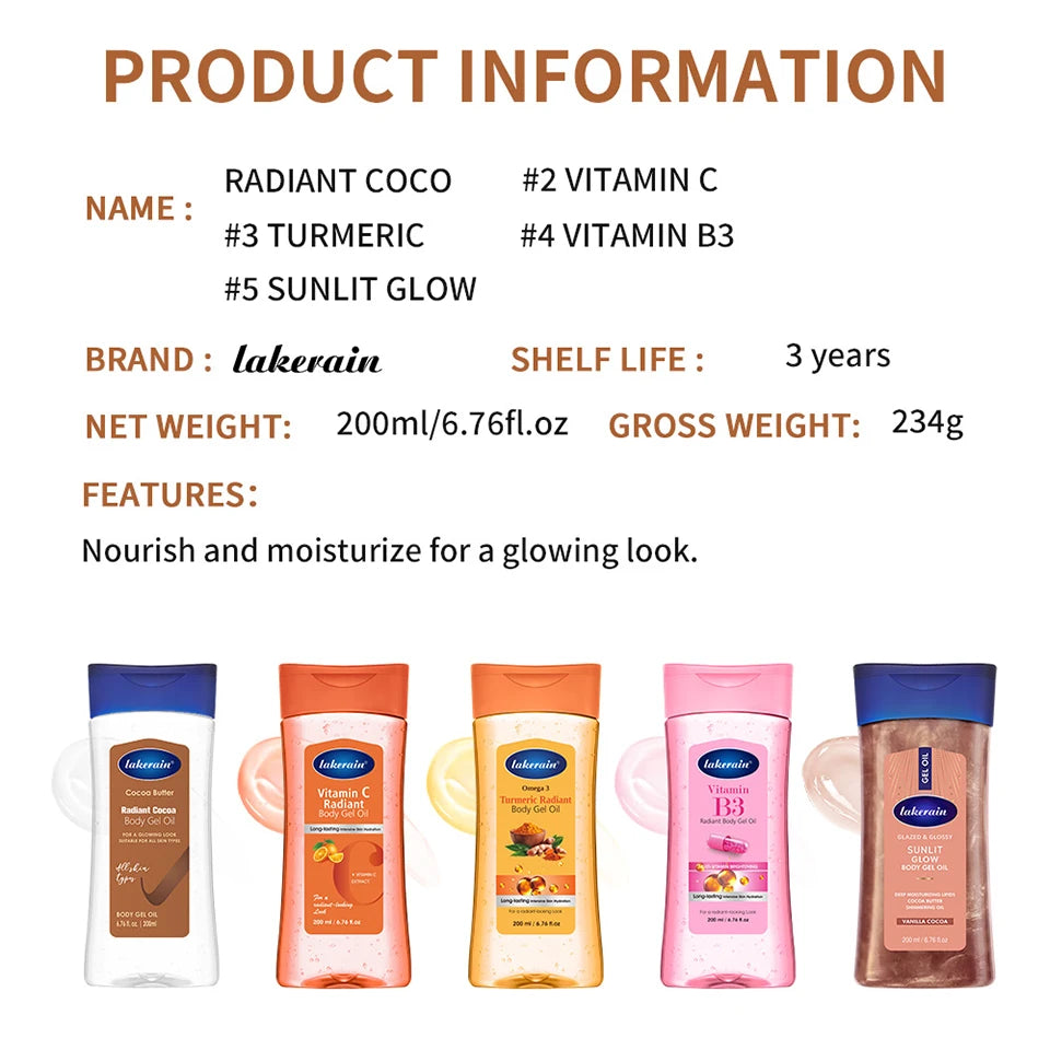 Radiant Hydrating Body Gel Oil for Glowing Skin - 14