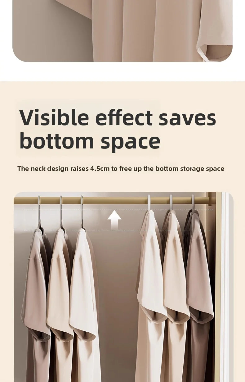 10 Pack Short Neck Clothes Hangers Space Saving Non Slip Coat Racks - 17