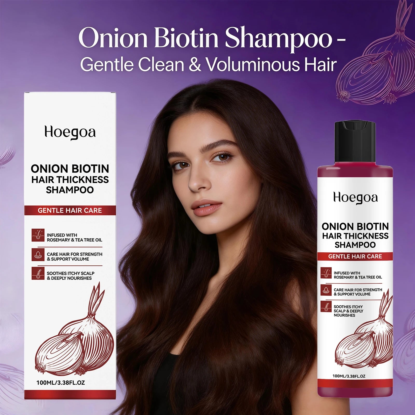 Onion Biotin Volumizing Shampoo for Hair Growth and Scalp Care - 4