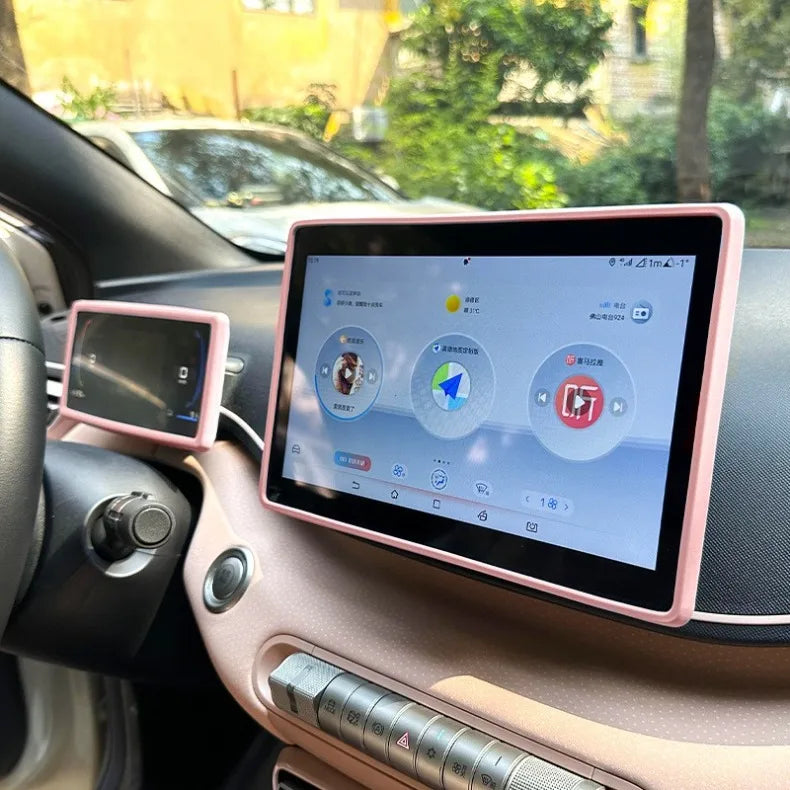 Silicone Car Navigation Screen Protective Frame Cover - 7