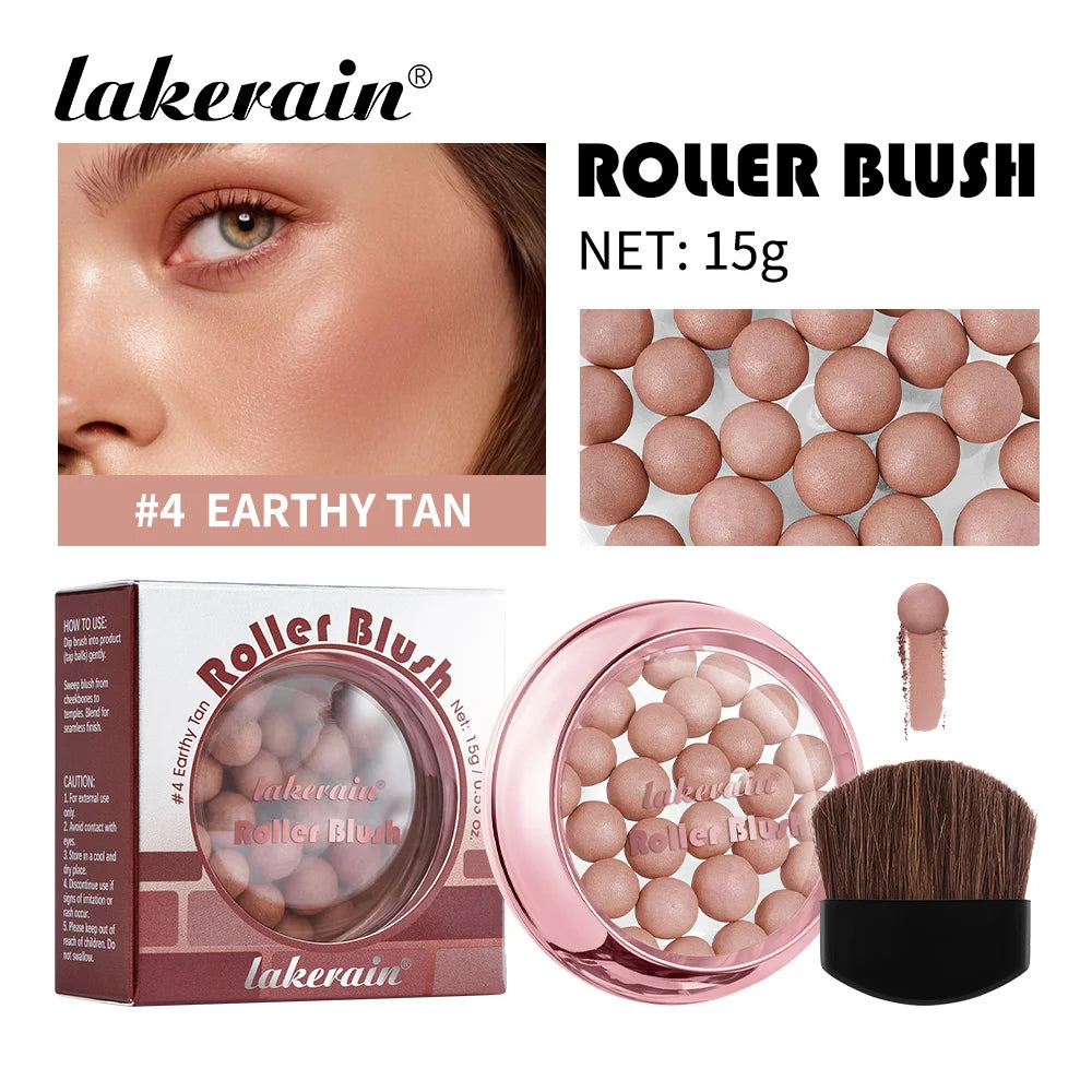 Long-Lasting Shimmering Spherical Powder Blush