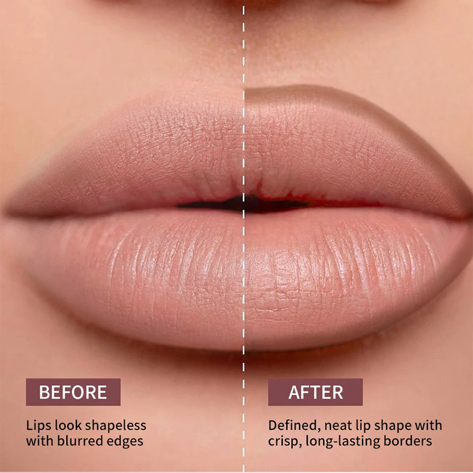 Dual-Ended Matte Lip Contour Stain and Liner Pencil - 12