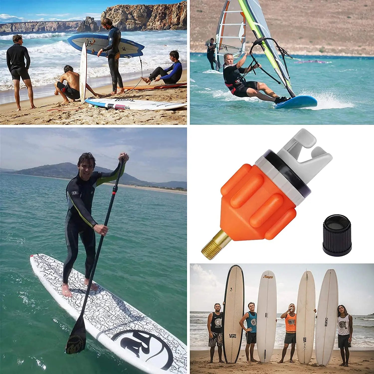 Inflatable Boat and SUP Board Air Valve Pump Adapter - 6