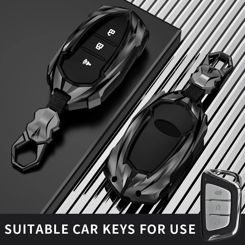 Protective Galvanized Alloy Car Key Case Shell - 1