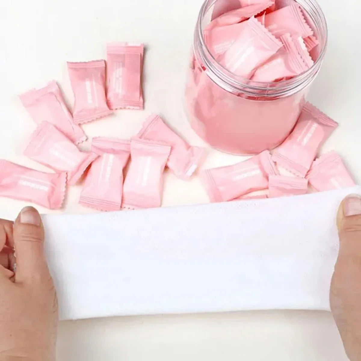 Disposable Compressed Towels Travel Expanding Face Wipes
