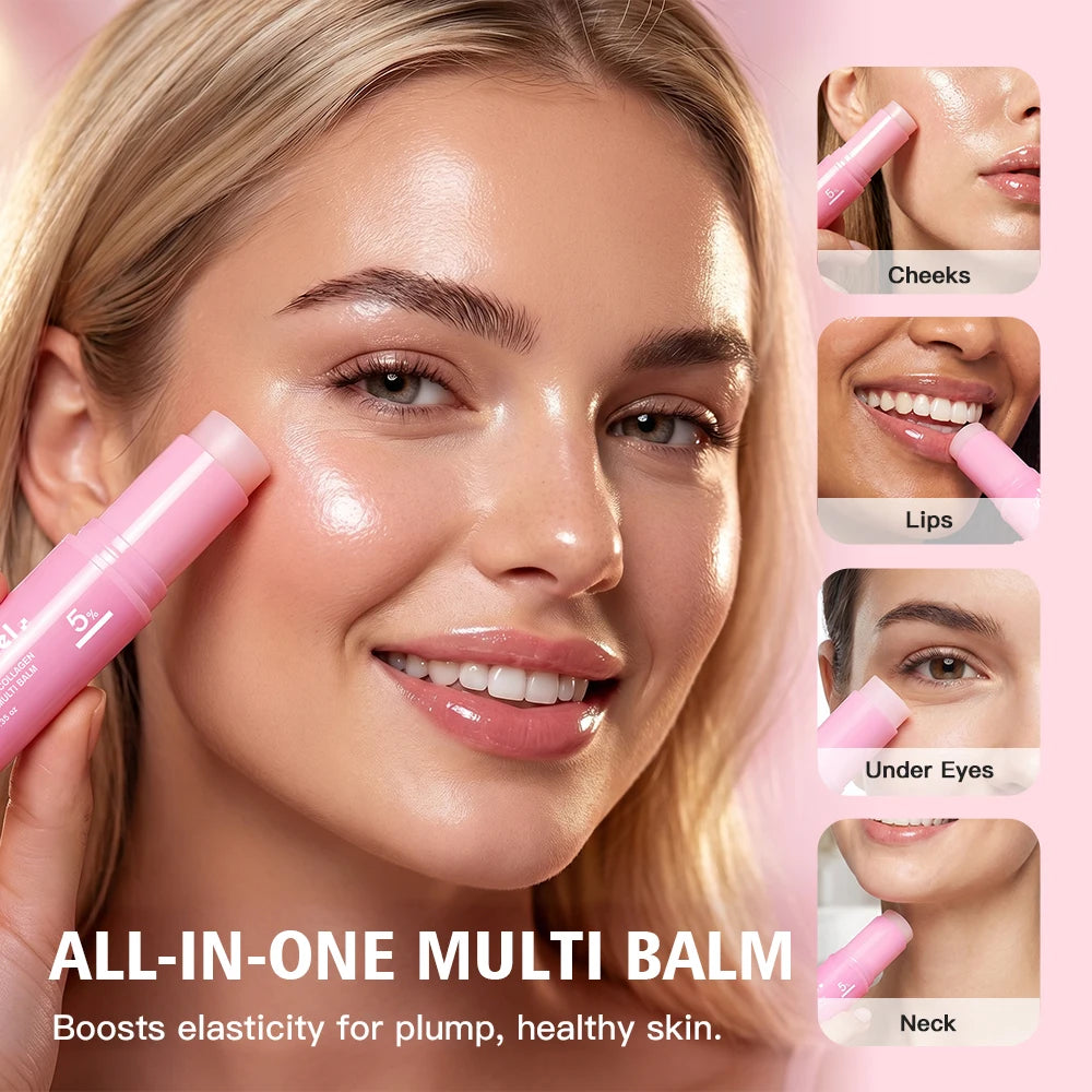 PDRN Pink Collagen Multi-Balm for Face Deep Hydration Stick - 2