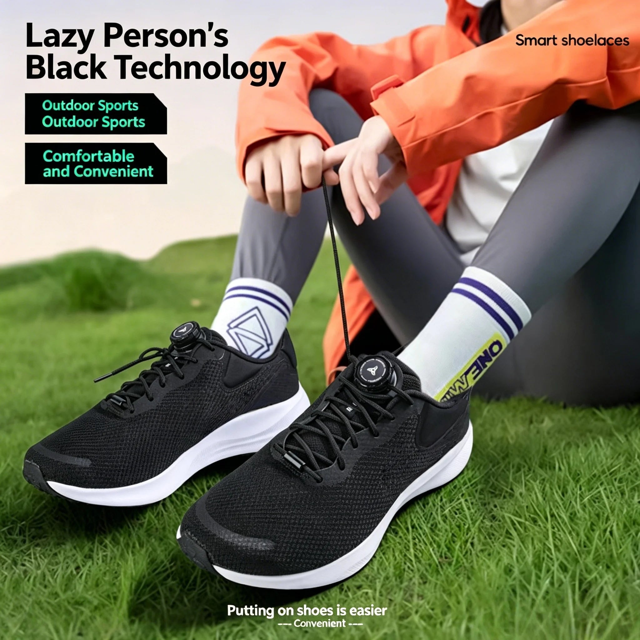 Quick-Release Swivel Dial No-Tie Shoelaces for Sneakers - 4