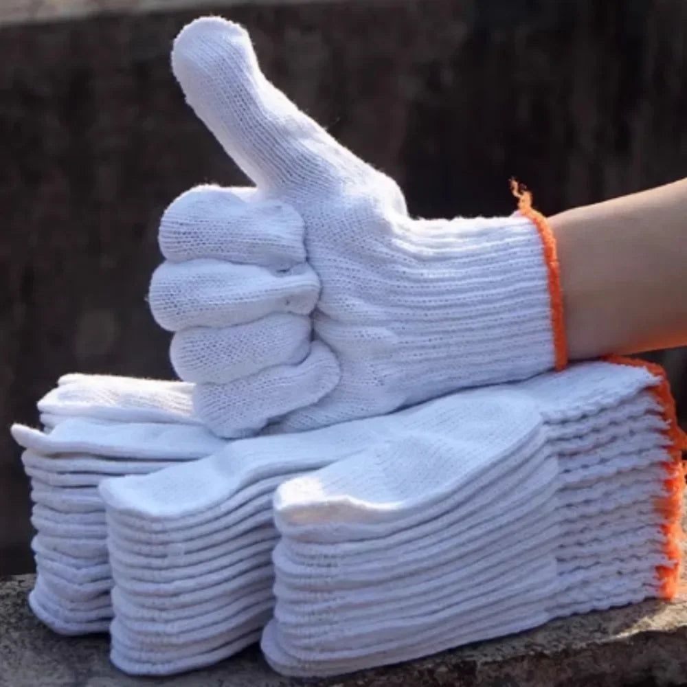 Knitted Polyester Safety Work Gloves for Industrial and Construction