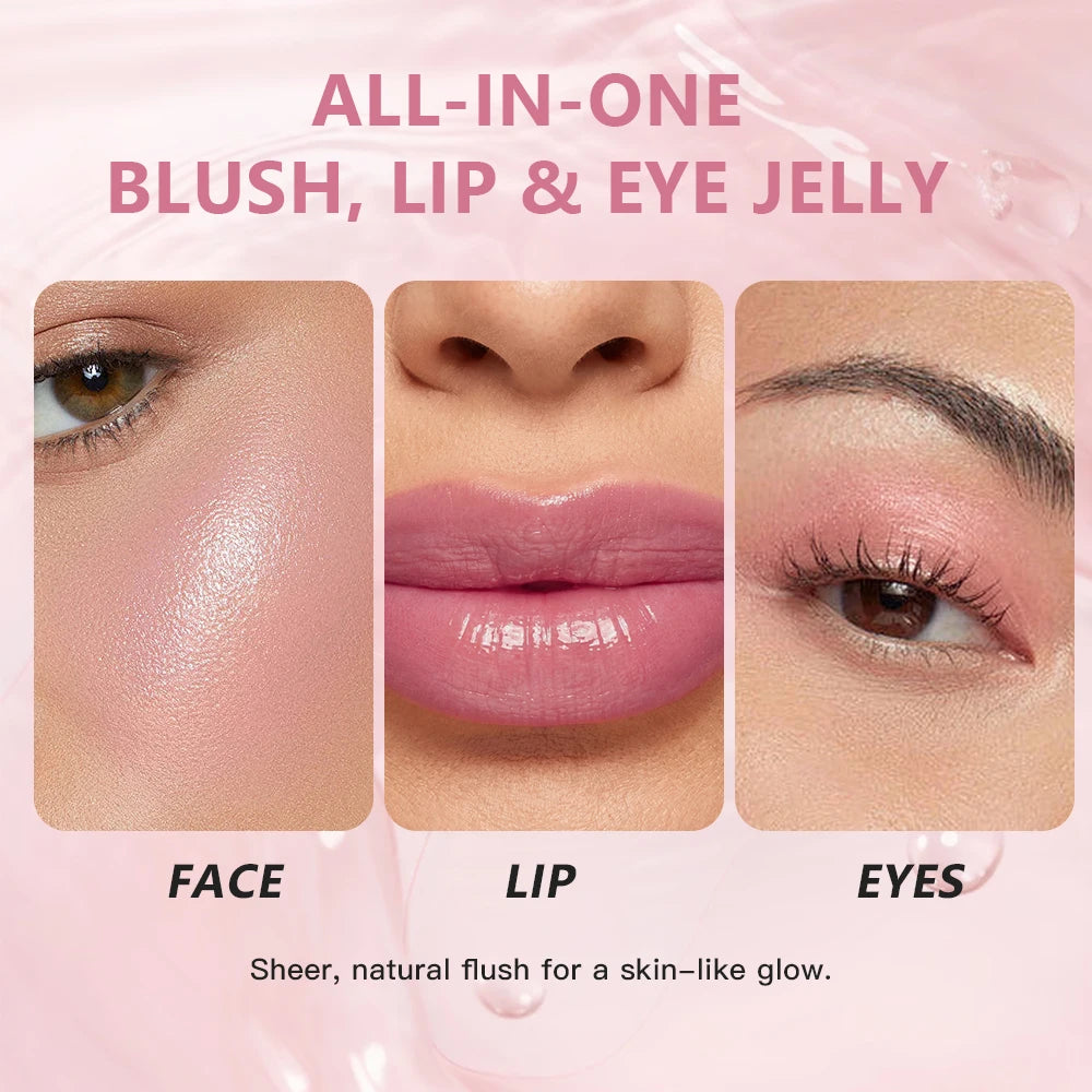 pH Adaptive Color-Changing Jelly Blush for Lips, Cheeks, and Eyes - 12