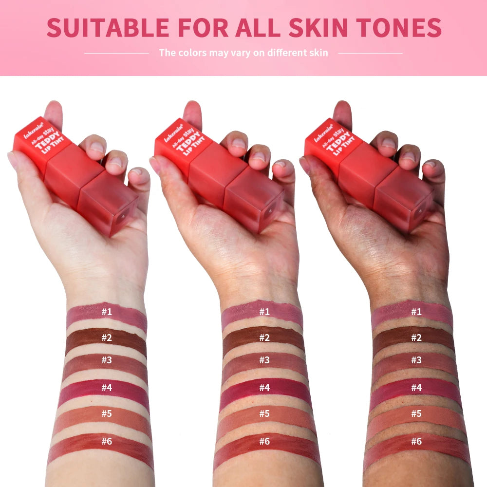 Waterproof Long-Lasting Matte Teddy Lip Tint - 6
