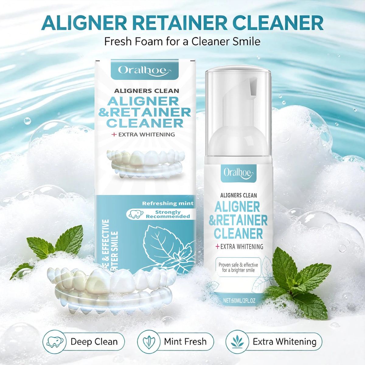 Foaming Aligner and Retainer Cleaner