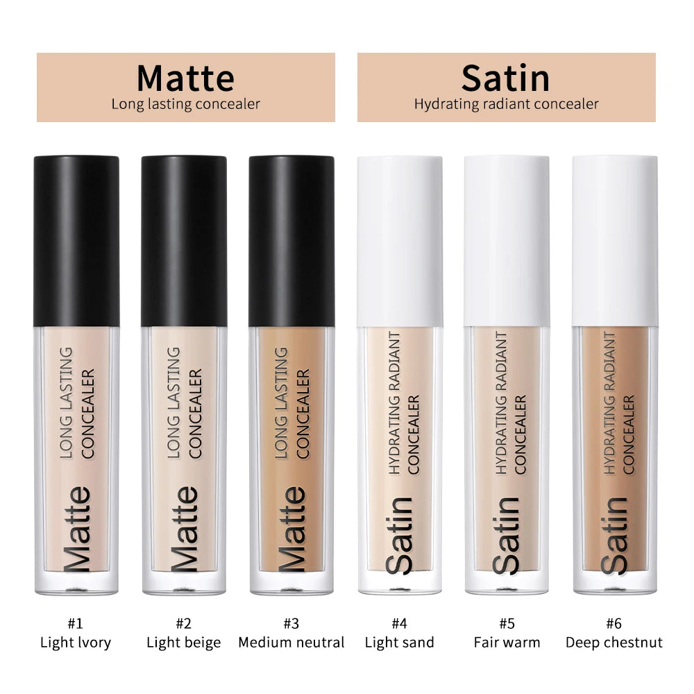Full Coverage Long-Lasting Liquid Concealer for All Skin Types