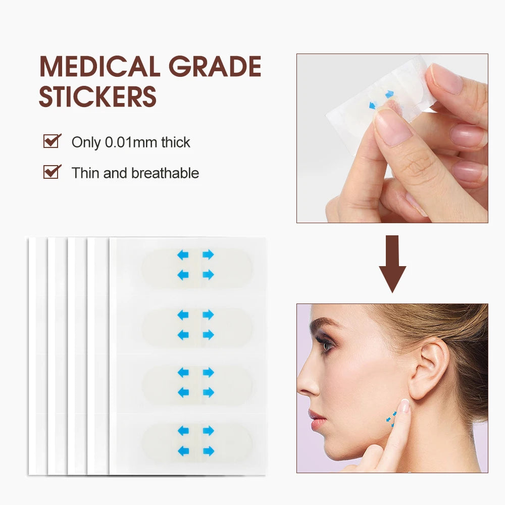 Invisible Face Lifting Tapes for Wrinkle Removal and V-Shape Slimming - 5