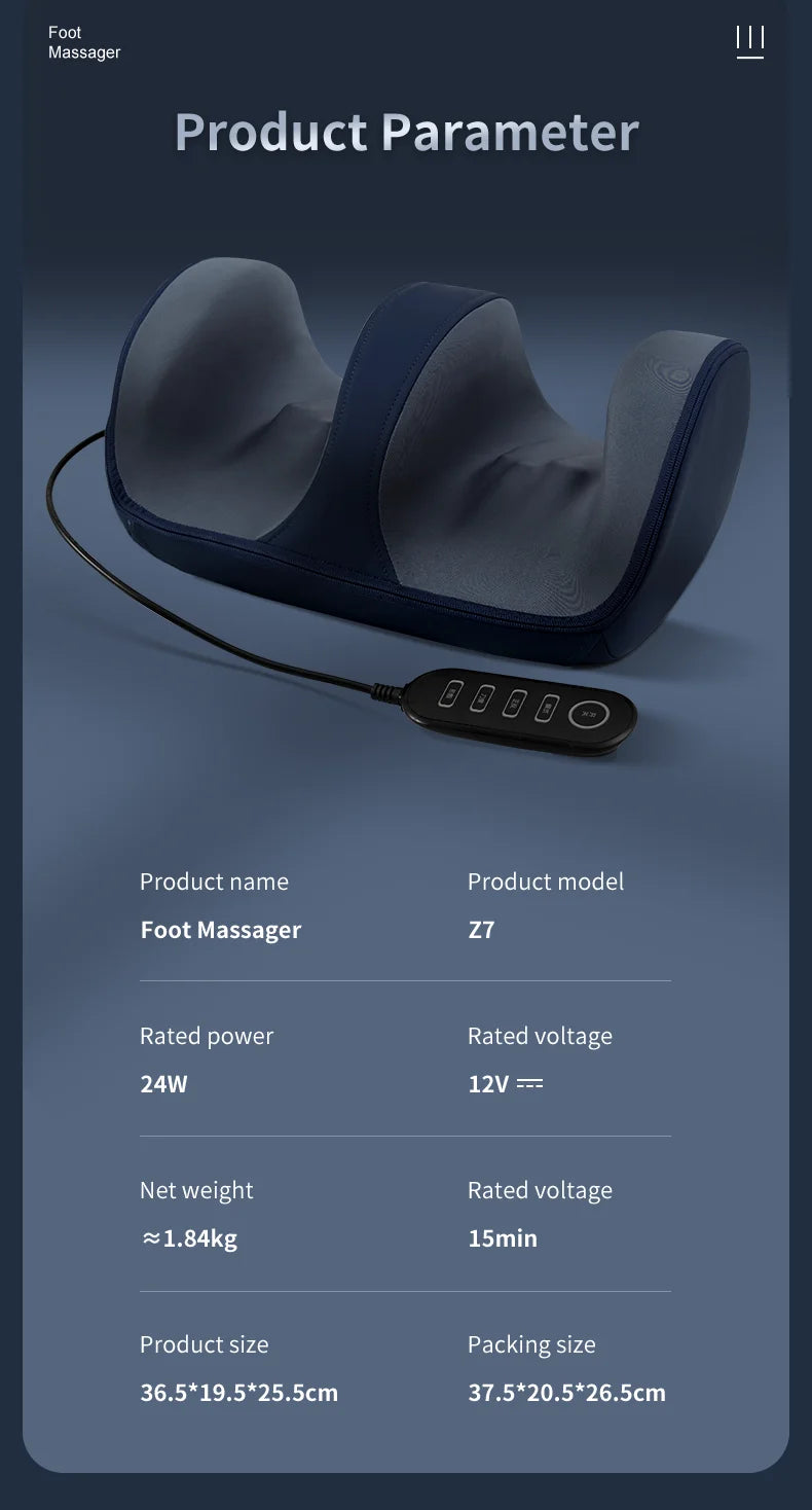 Multifunctional Shiatsu Foot and Calf Massager with Heat - 21