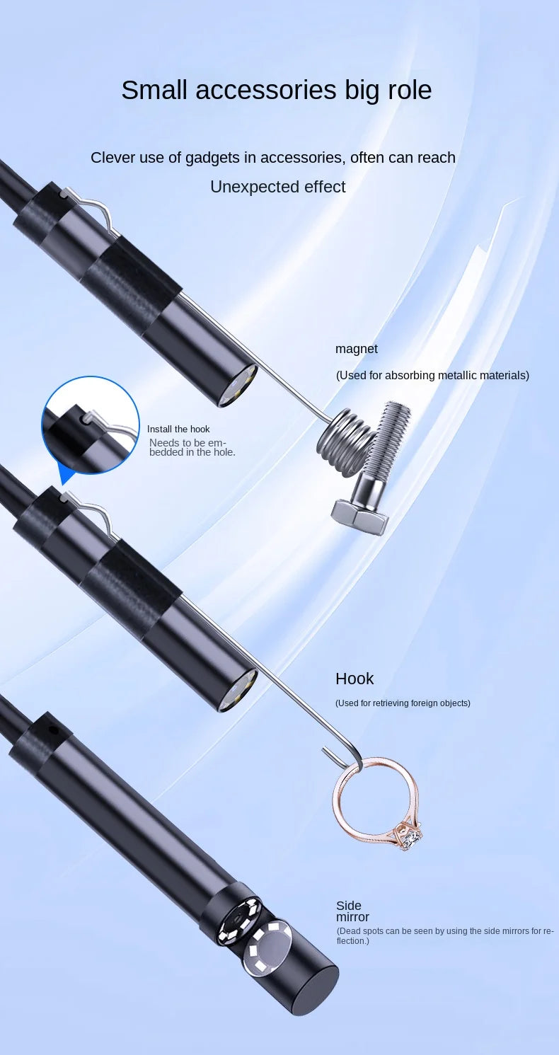HD Waterproof Inspection Endoscope Camera for Android and PC - 18
