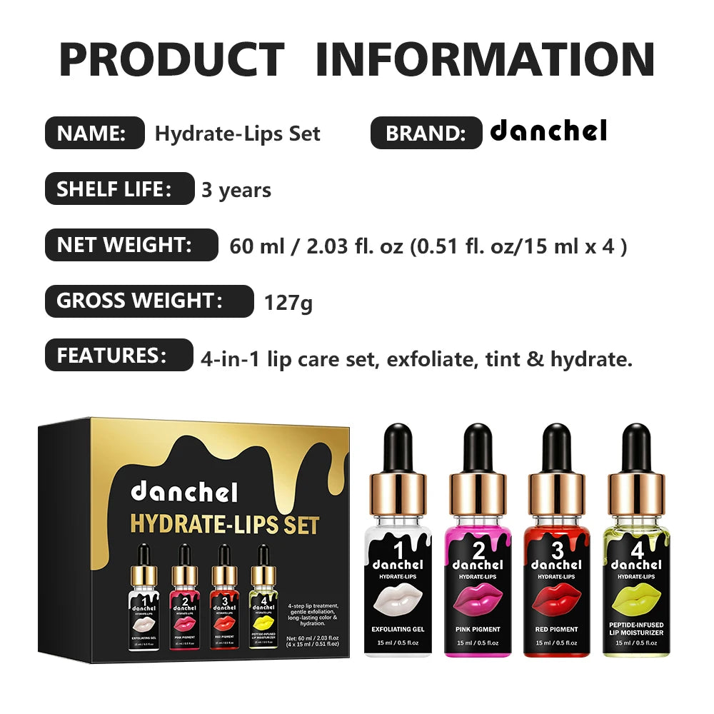 4-Step Complete Lip Care and Hydration Treatment Set