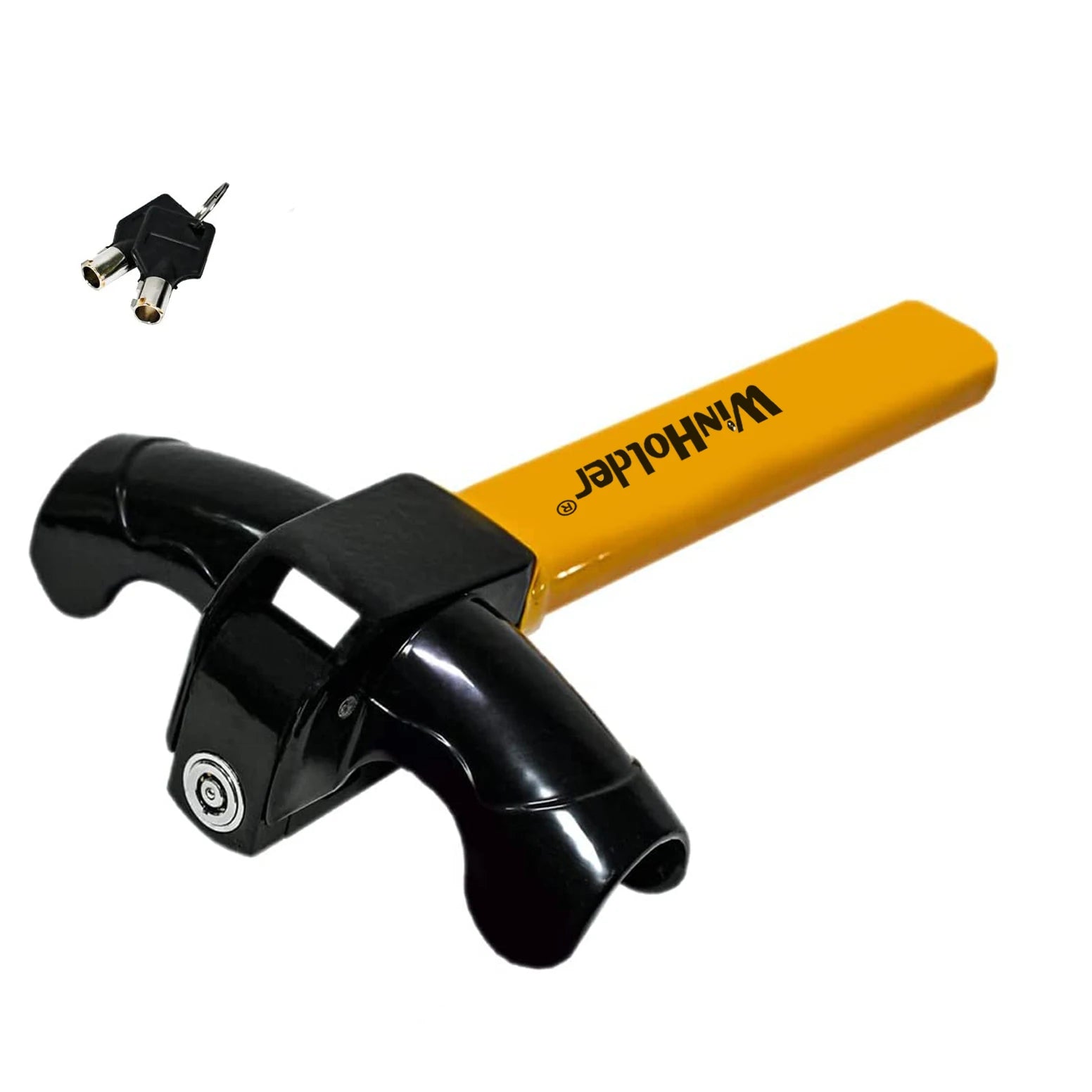 Heavy Duty Anti-Theft Rotary Steering Wheel Lock - 7