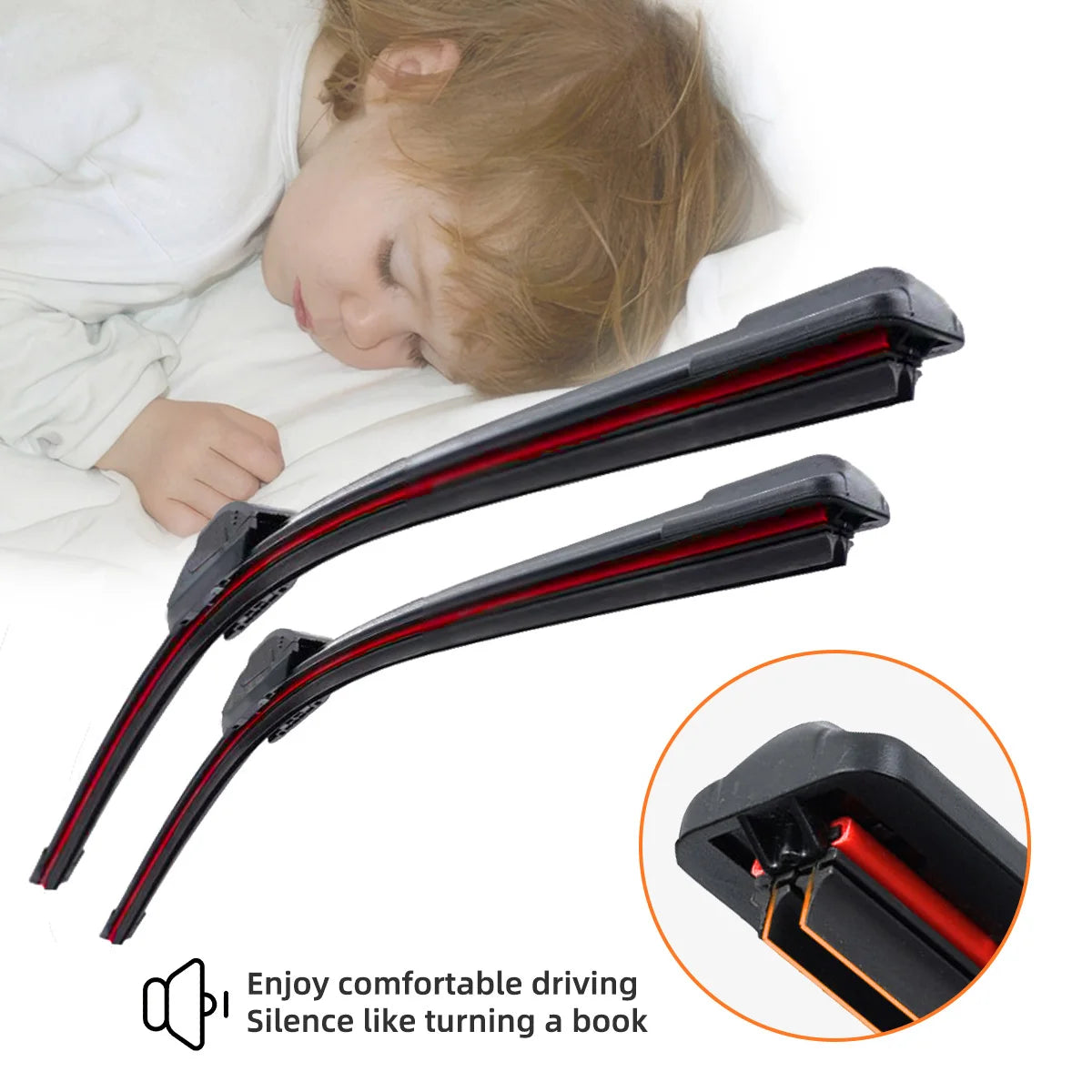 Dual Rubber Layer Car Windshield Wiper Blade