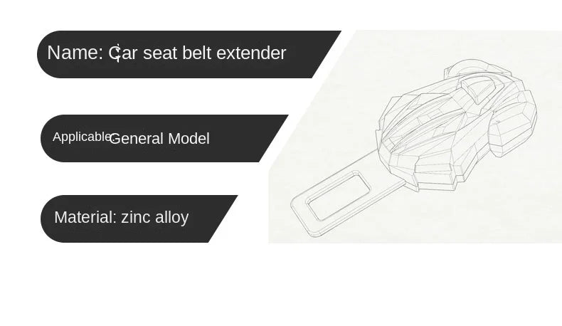 Universal Car Seat Belt Extension Buckle