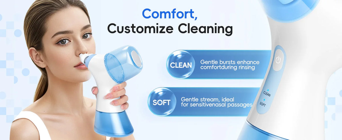 Electric Nasal Irrigation System for Sinus and Allergy Relief