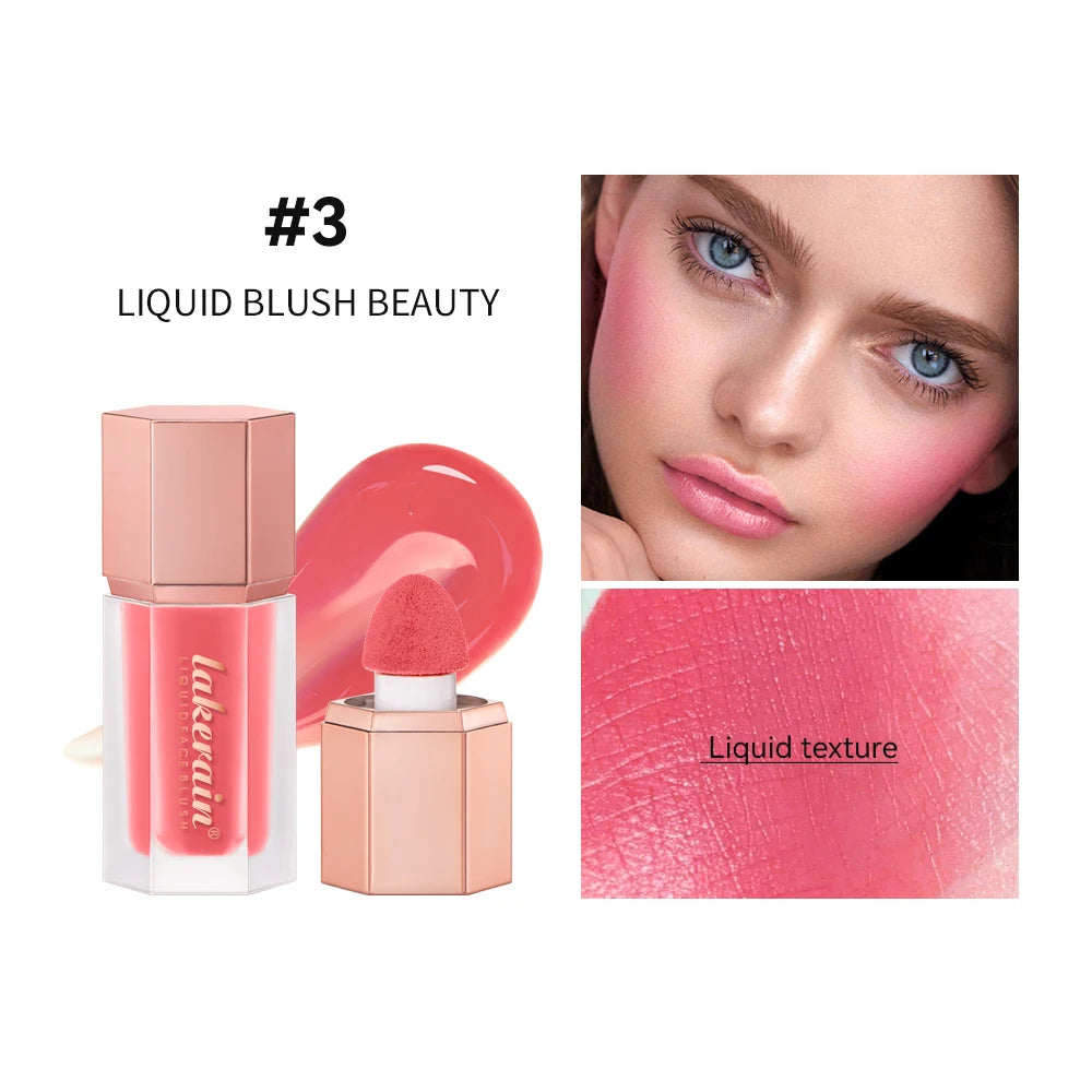 Waterproof Matte Liquid Blush with Mushroom Brush - 24
