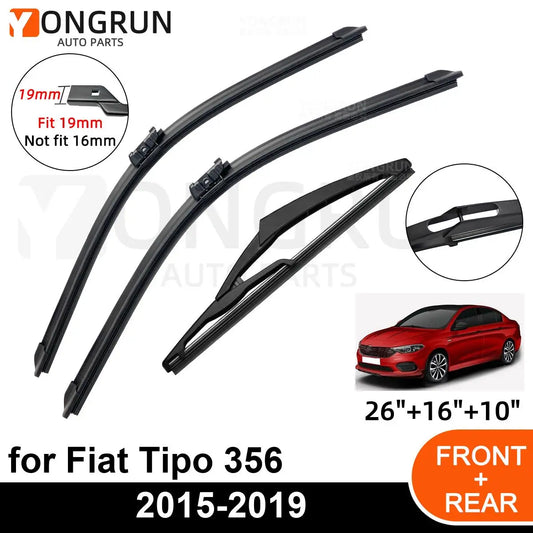 All-Season Windshield Wiper Blade Set for Fiat Tipo 356