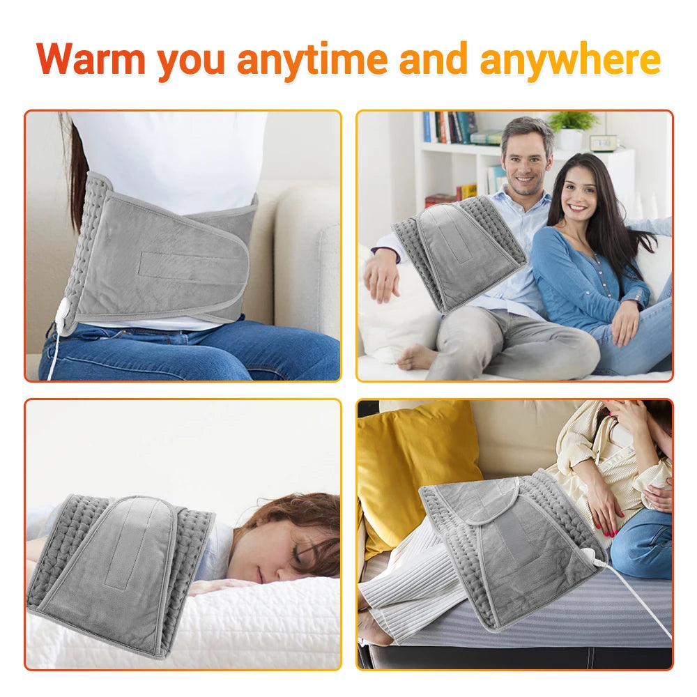 Electric Heating Pad for Back and Waist Pain Relief