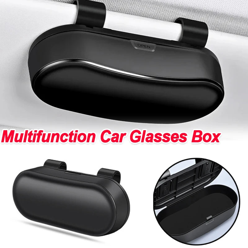 Car Sun Visor Glasses Case and Storage Organizer - 1