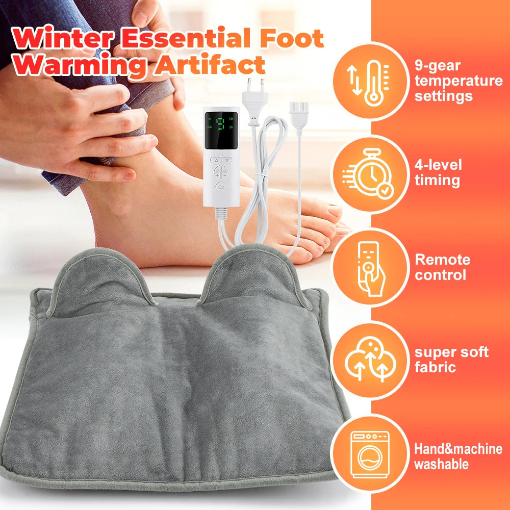 Electric Heated Foot Warmer for Office and Home - 2