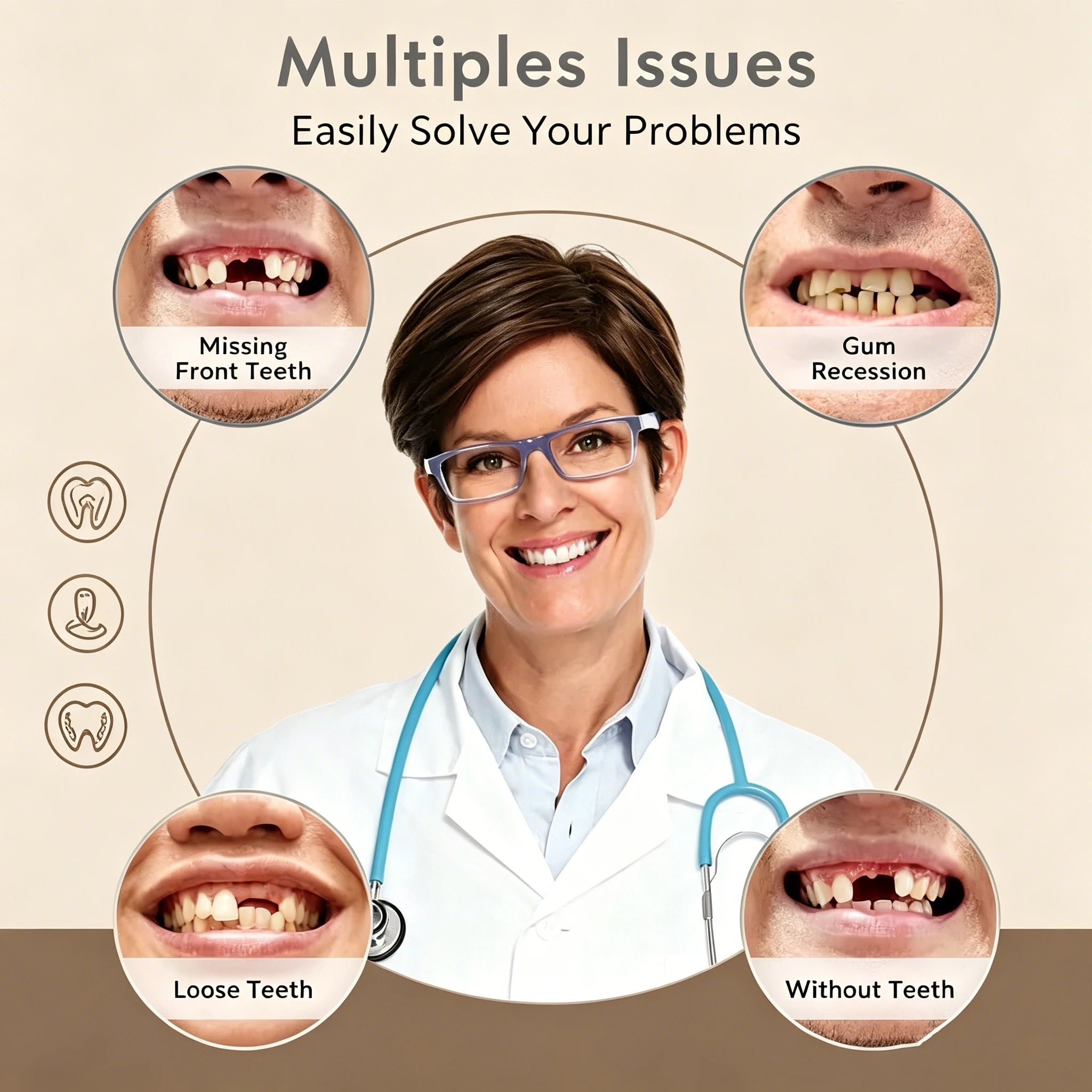 Comfortable Realistic Silicone Dentures for a Bright Smile - 3