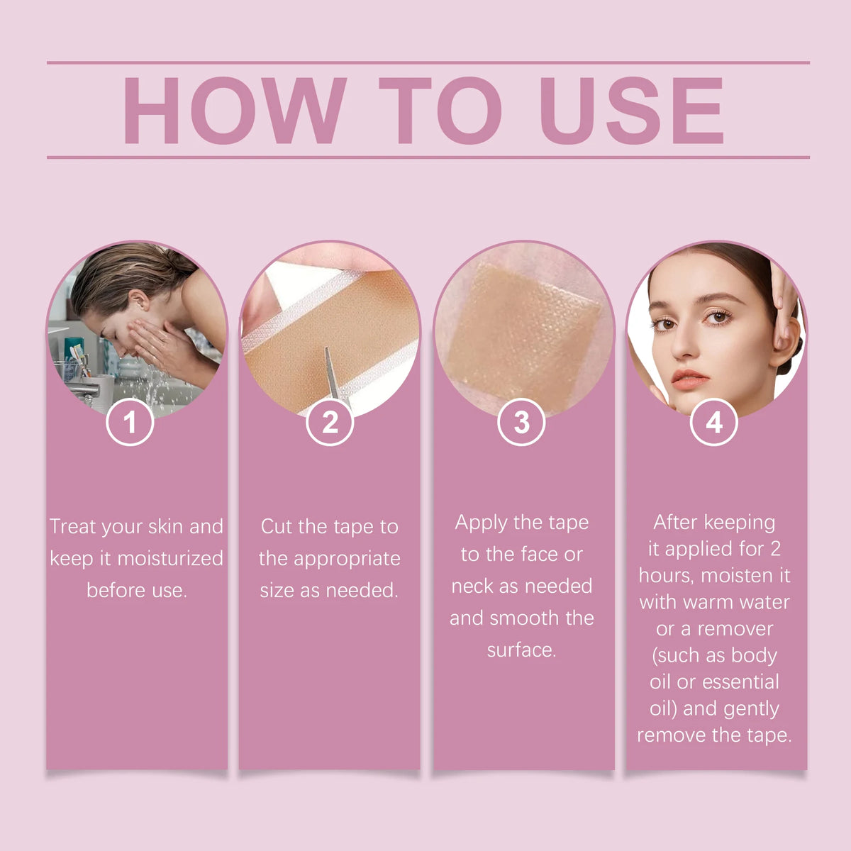 Silicone Collagen Scar Tape for Wrinkles and Blemish Coverage