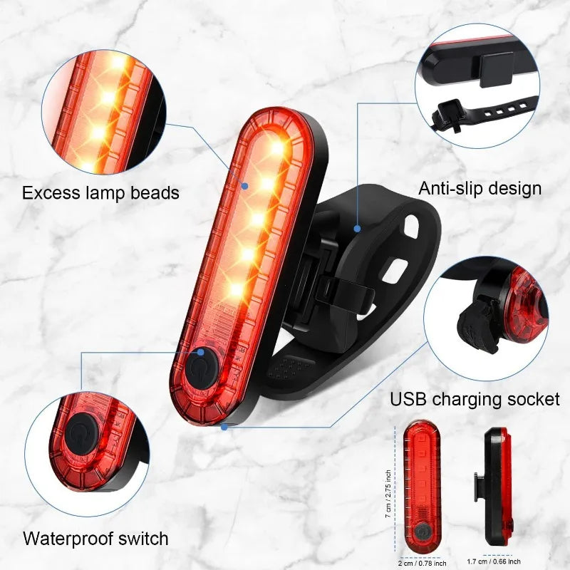 Rechargeable LED Navigation Warning Light for Boats and Bikes