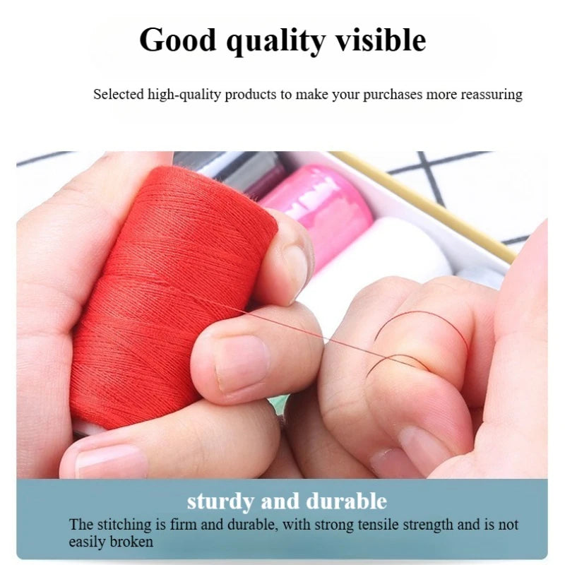 12 Pack Polyester Sewing Thread Set Vibrant Colorful Spools for Crafts - 7