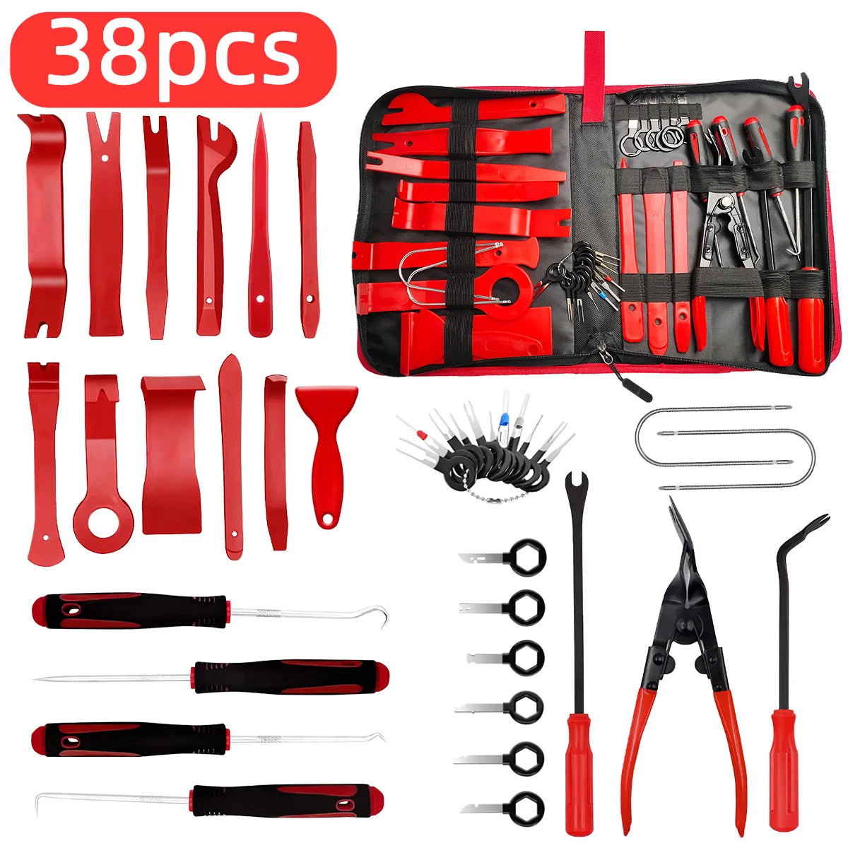 Automotive Interior Trim and Panel Removal Tool Set