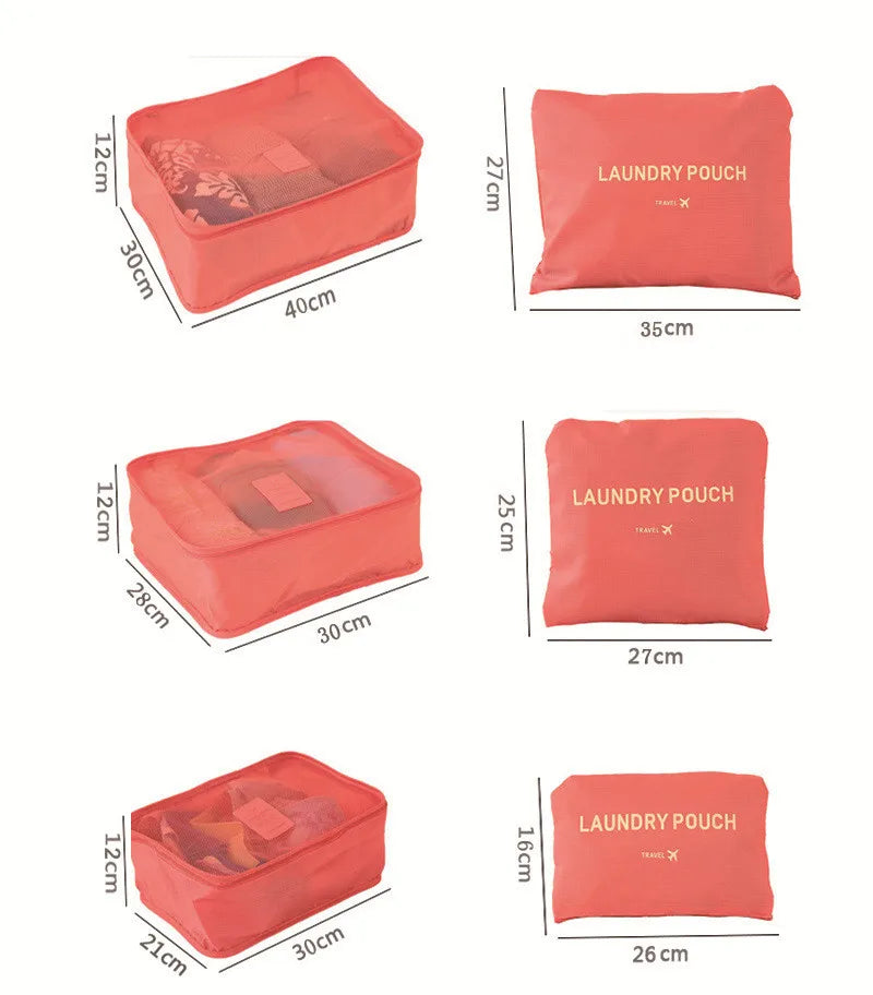 6-Piece Luggage Packing Organizer Set for Travel