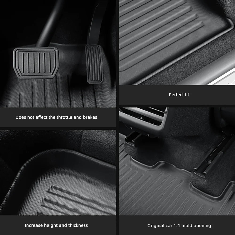 All-Weather TPE Floor Mats and Cargo Liner for 2025 Tesla Model Y - 2