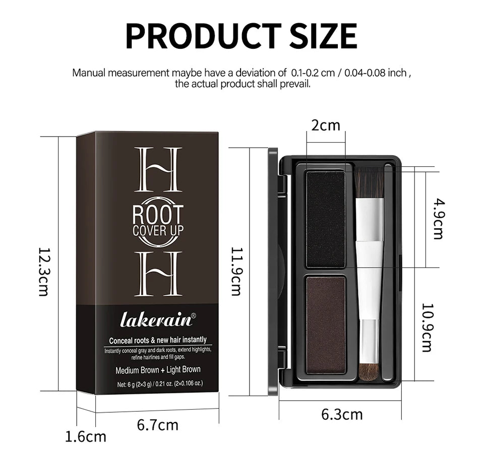 Waterproof Hairline Shadow and Root Cover Up Powder