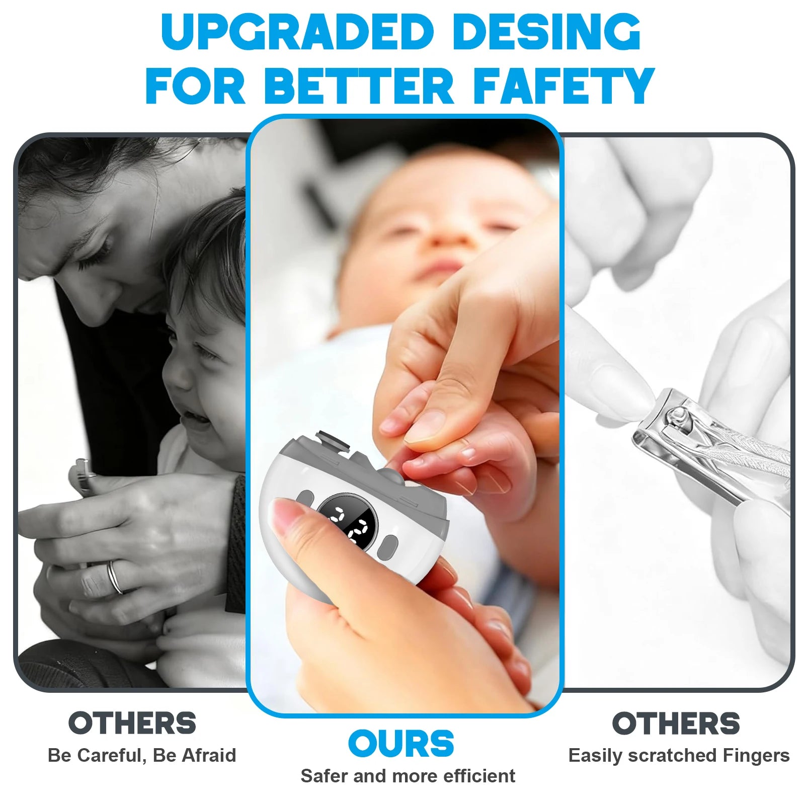 Automatic Rechargeable Electric Nail Clipper with LED Light - 13