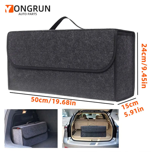 Foldable Felt Car Trunk Organizer and Storage Bag