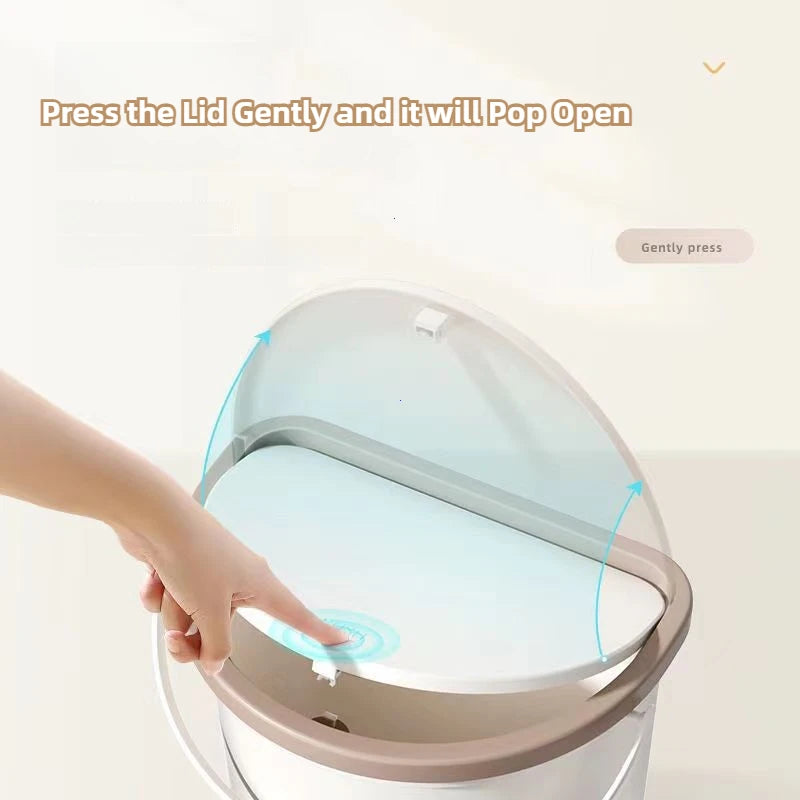 Wall-Mountable Trash Bin for RV, Camping, and Kitchen
