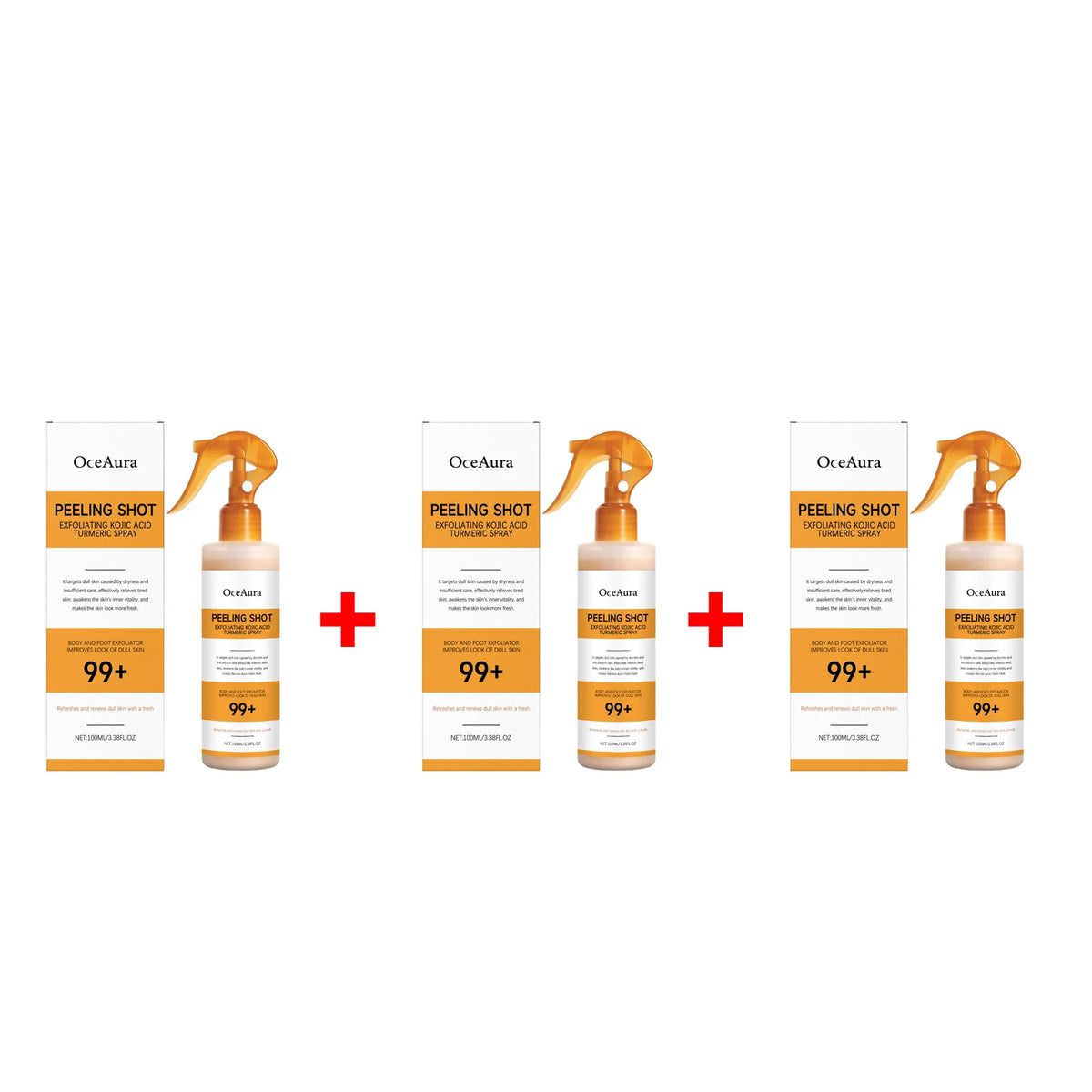 Exfoliating Skin Brightening and Moisturizing Body Spray
