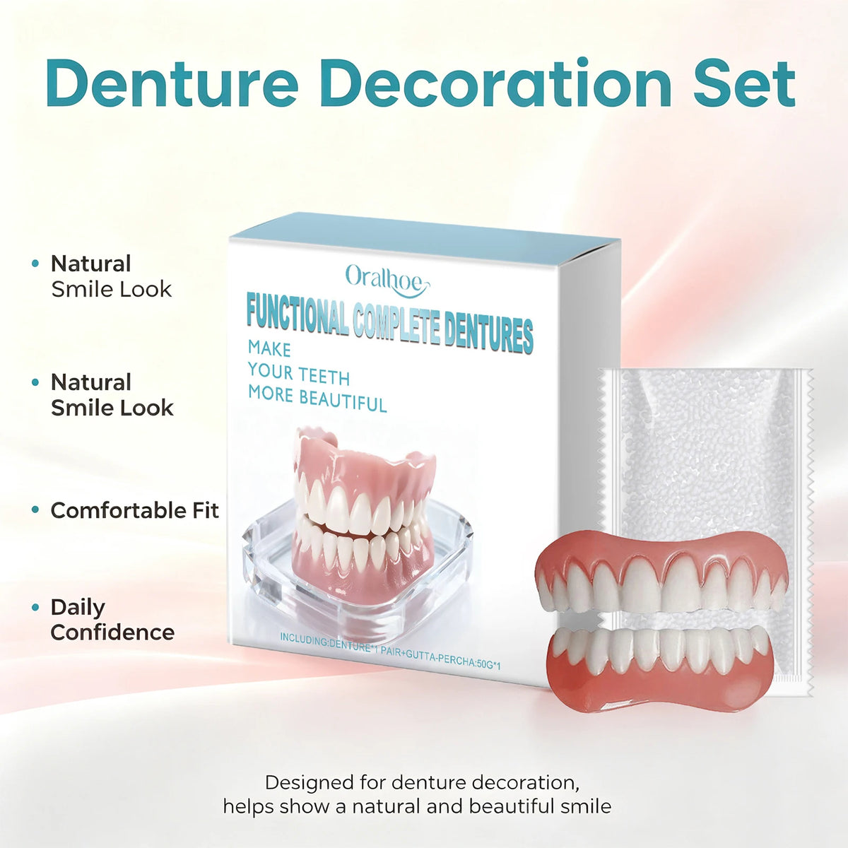 Cosmetic Denture Set for Instant Smile Enhancement