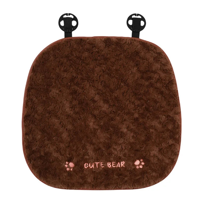 Cute Cartoon Animal Plush Car Seat Cushion and Pillow Set