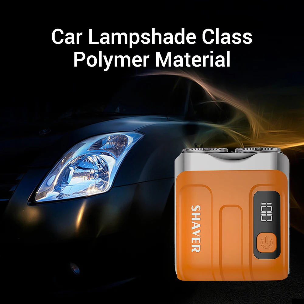 Portable Rechargeable Mini Electric Shaver with Digital Display