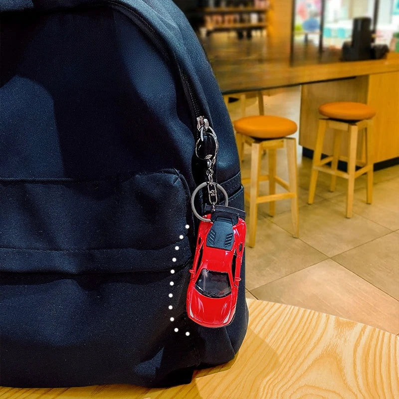 Sports Car Model Keychain for Keys and Bags