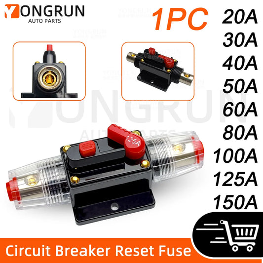 Manual Reset Circuit Breaker for Car Audio and Marine Systems