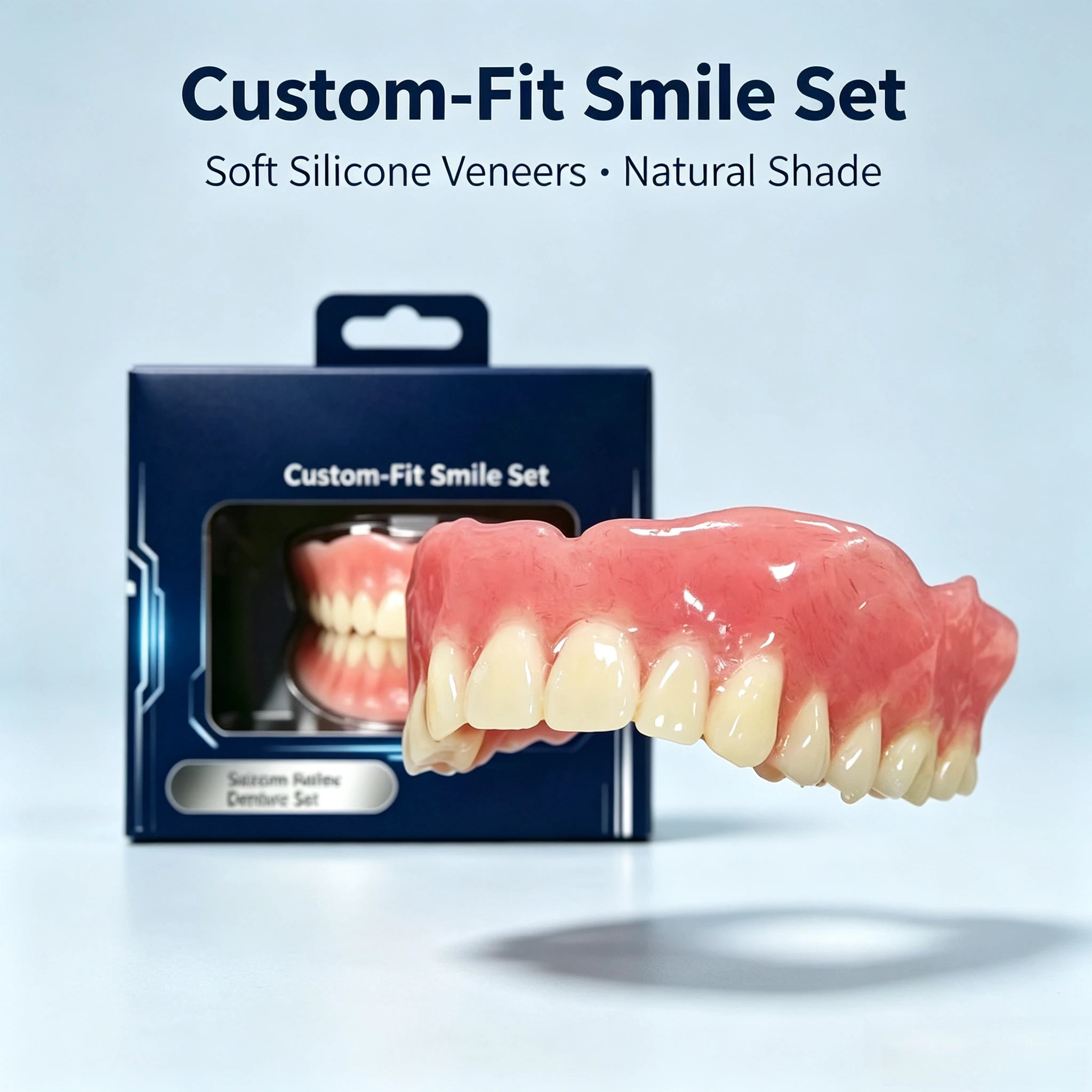 Custom-Fit Silicone Cosmetic Teeth Veneers - 1